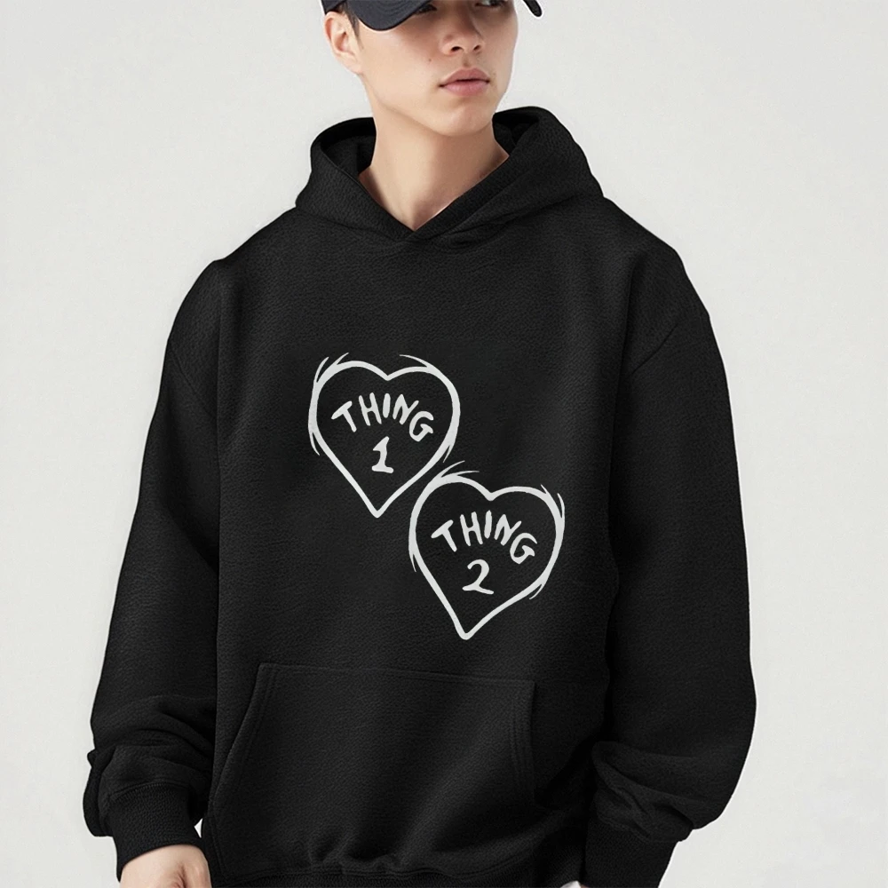 Heart Thing Graphic Hoodie Hoodies For Man Hooded Sweatshirts Women Men Clothing Y2K Clothes Long Sleeve Hoodie