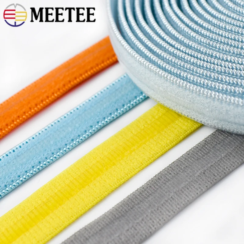 10-30Meters 10mm Silicone Non-slip Elastic Band Bra Underwear Strap Stretch Rubbon Bands Belt Trimming Tapes Sewing Accessories view 4