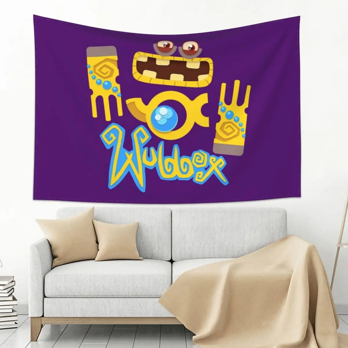 

My Singing Monsters Wubbox Tapestry Decoration Room Aesthetic Room Decoration Bedrooms Decor Tapestry