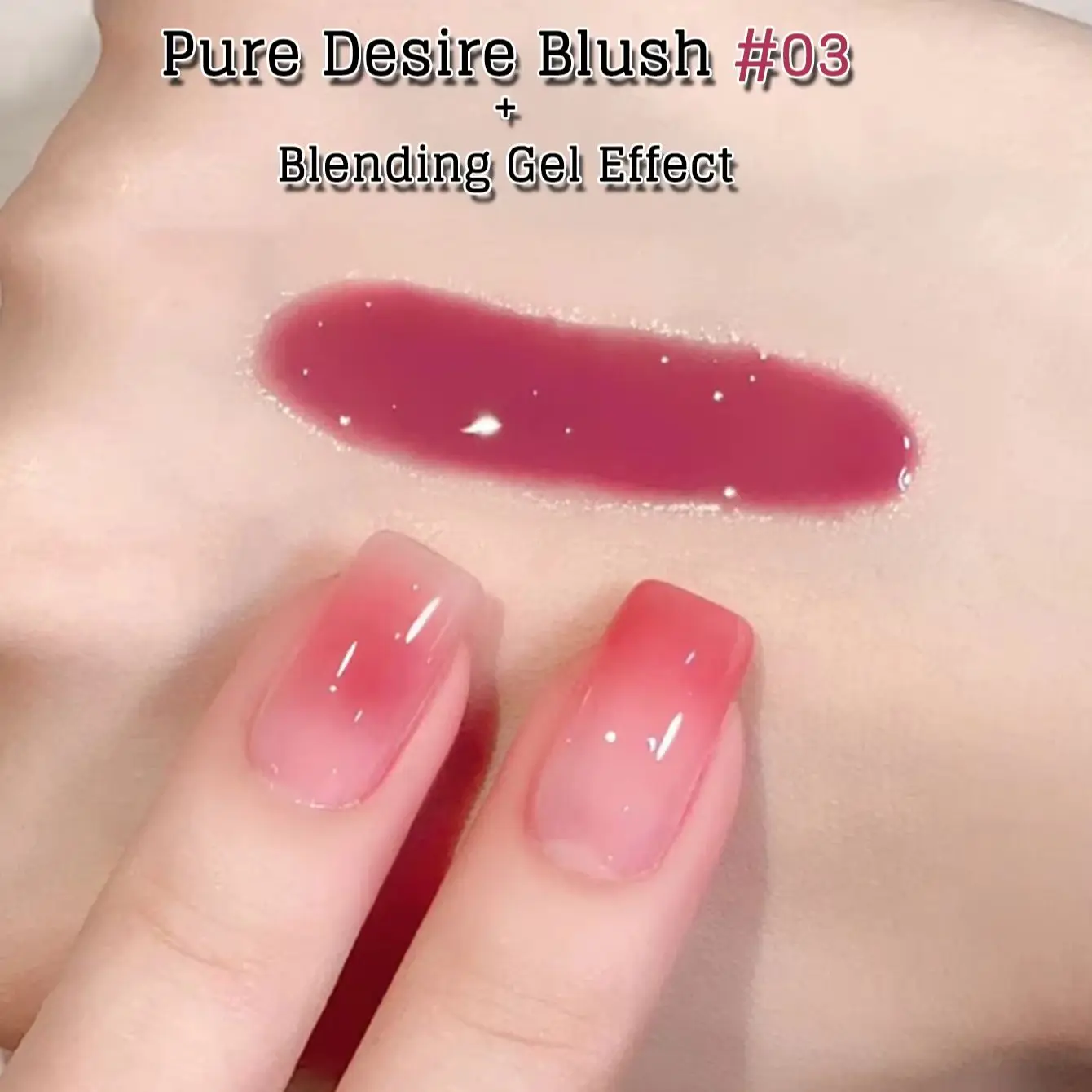MIANEL 2026 Pure Desire Blush Jelly Gel Esmalte de Uñas en Gel, Set de 1-8 Piezas, Rosa Nude Transparente, Rojo, Uñas de Otoño, Colores Populares