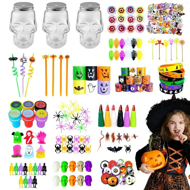 

Party Favors Halloween Goodie Bag Stuffers For Holiday Set Of 200 Halloween Toys For Kids Girls Boys Trick Or Treat Classroom