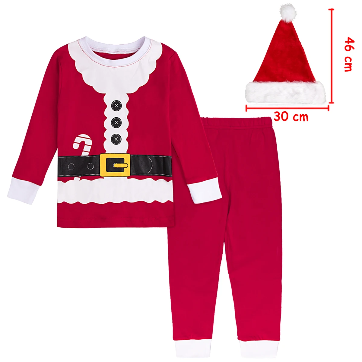 Pijamas de Navidad para niños, pijamas de Papá Noel para niños y niñas, ropa de dormir de alce de Navidad para niños pequeños, regalo de Año Nuevo, ropa verde y roja, Pjs