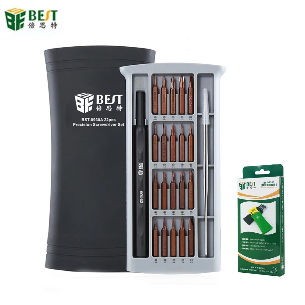 

Набор отверток 22 в 1, пинцет, 20 шт., магнитные отвертки с коробкой для хранения для ремонта, различная электроника