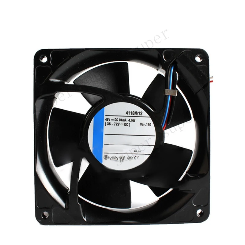 S+    4118N/12 120*120*38mm Cooling Fan Replacement for 48V 94mA 4.6W Equipment Repair