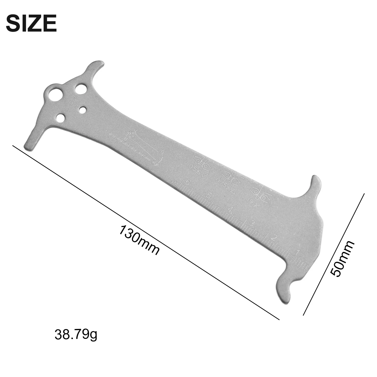 Chain Gauge 1pcs Measuring Ruler Chain Wear About 39g Bicycle Tools Bike Maintenance Cycling Kits High Quality
