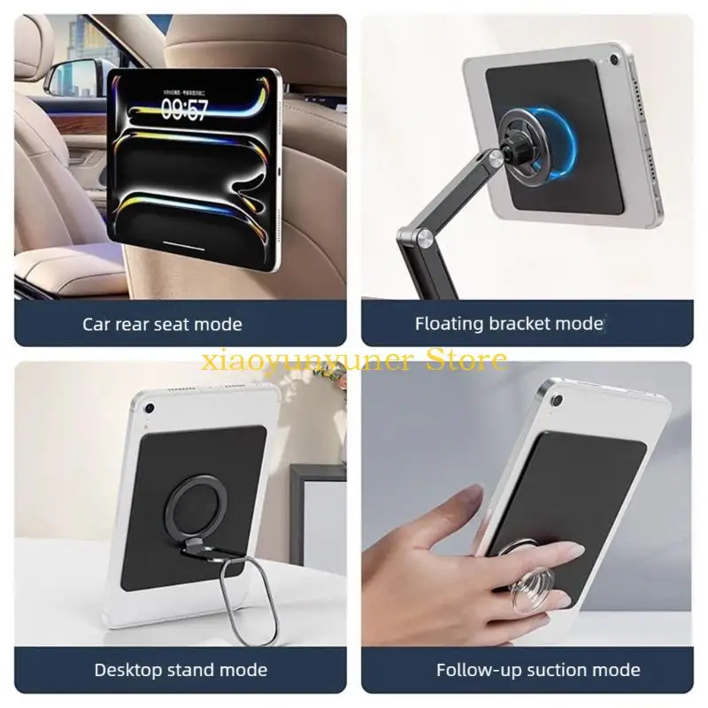 P9JB Premium Leather Tablet Adhesive Pad Compatibles Mounts Up To 11Inch