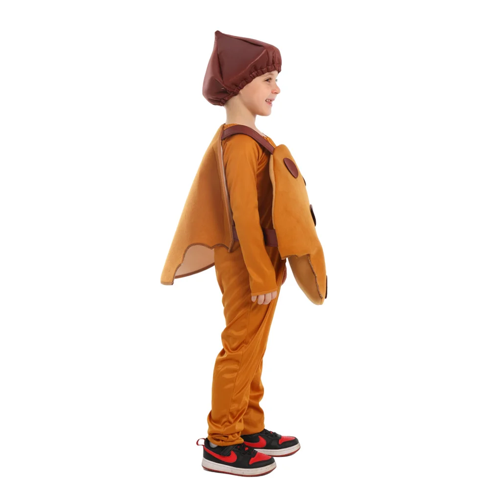 Kinderen Koekjes Chocolade Cosplay Kostuum Kinder Kerst Prestaties Bruine Kleding Hoed Outfits Halloween Carnaval Feestpak