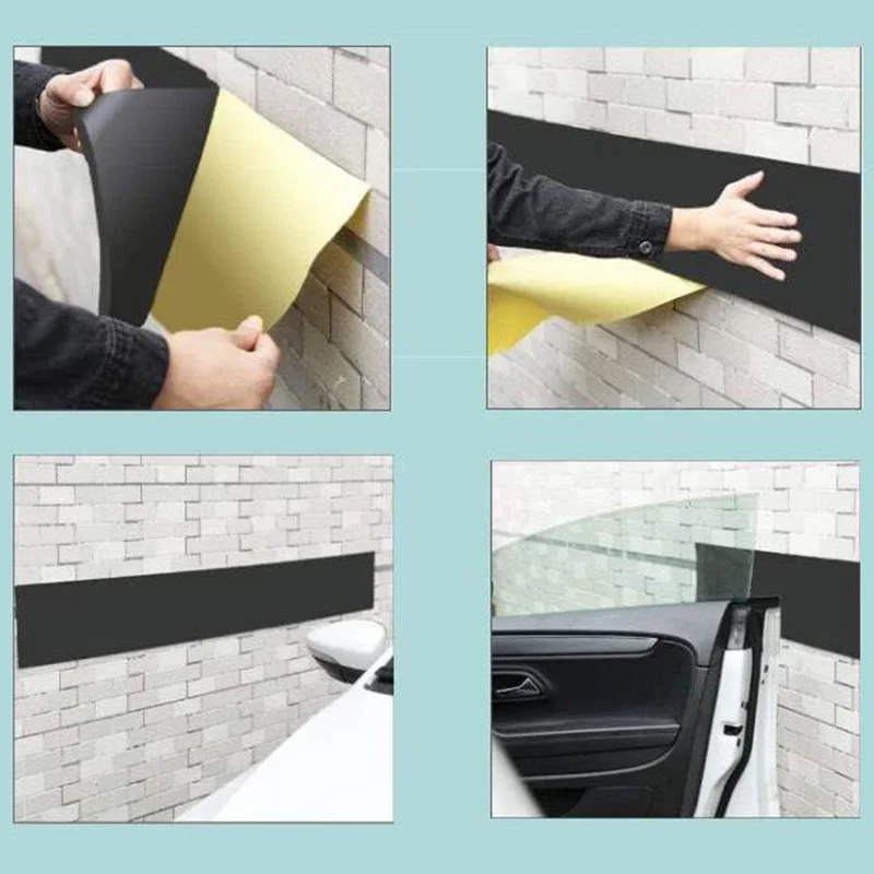 200x20cm Car Door Protector Garage Rubber Wall Protector Guard Bumper Safety Parking Lip Bumper Auto Door Anti Scratch EVA Foam