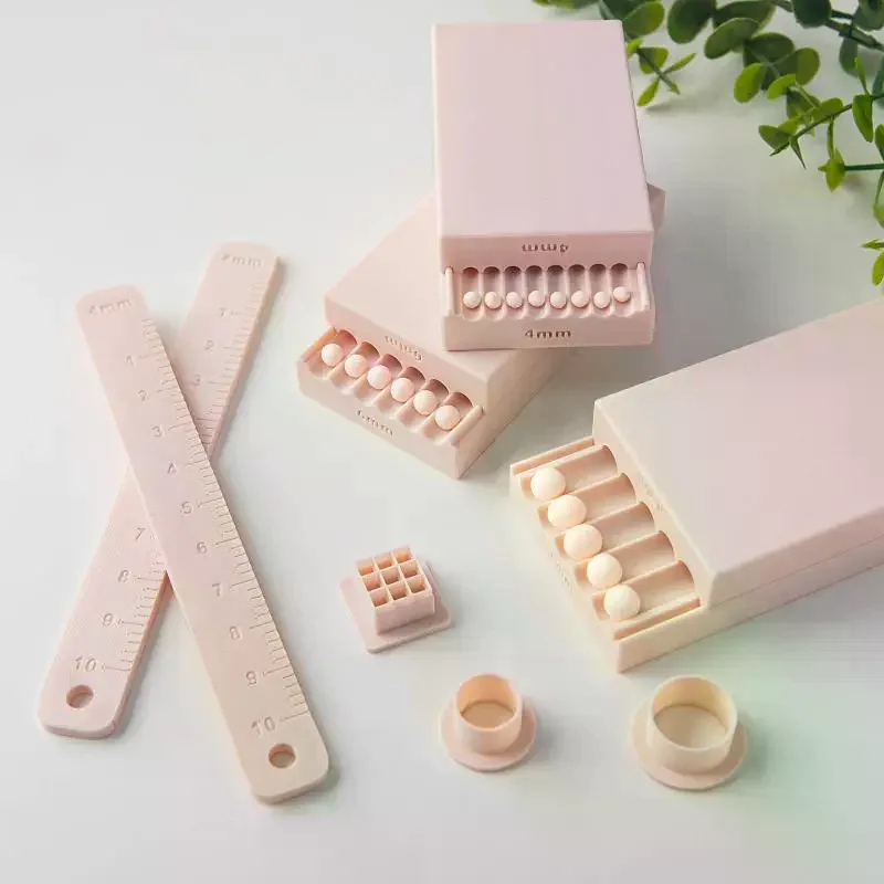 Non-Stick Soft Clay Rubbing Strip Ball Mold Rapid Molding Tool for Fondant Sugar Craft Polymer Clay Jewelry Making Use