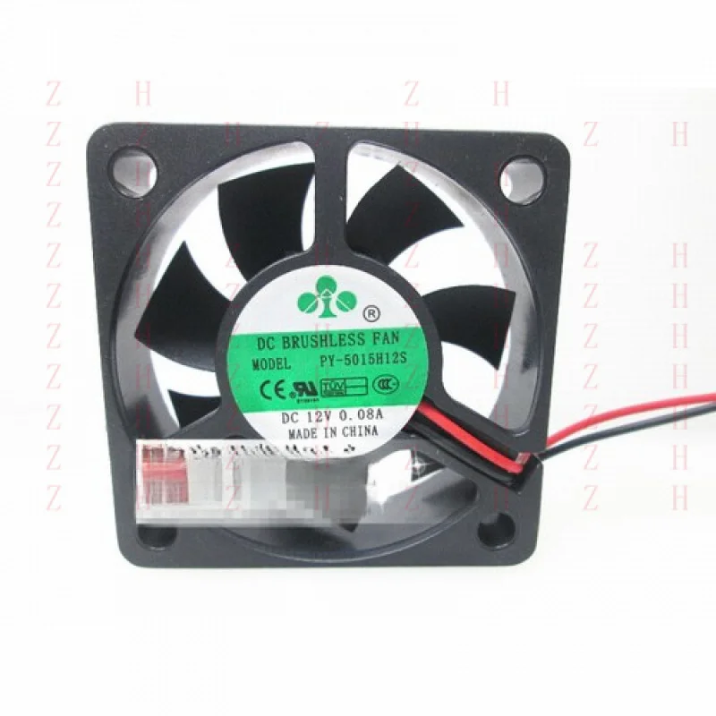 

XXZ FOR 1PC 2-wire cooling fan DC FAN PY-5015H12S 12V 0.08A 5015 5CM