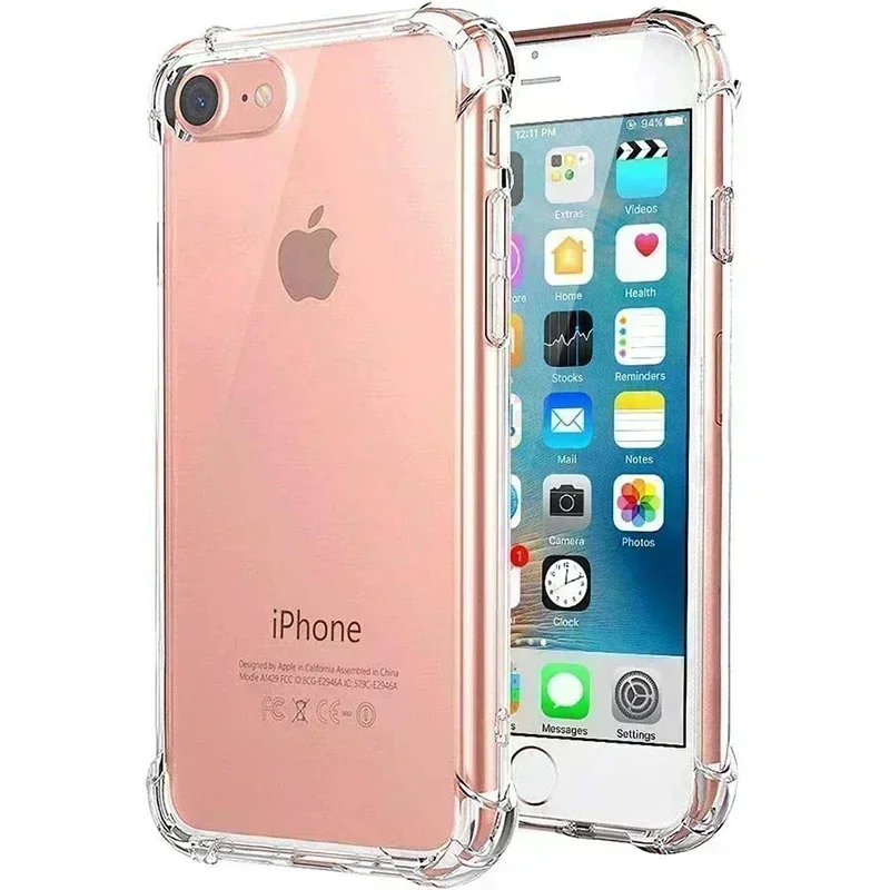 

Оригинальный чехол для iPhone SE 2020 SE 2022 7 8, мягкий прозрачный противоударный чехол с кристаллами для Apple iPhone SE 2016, задняя крышка