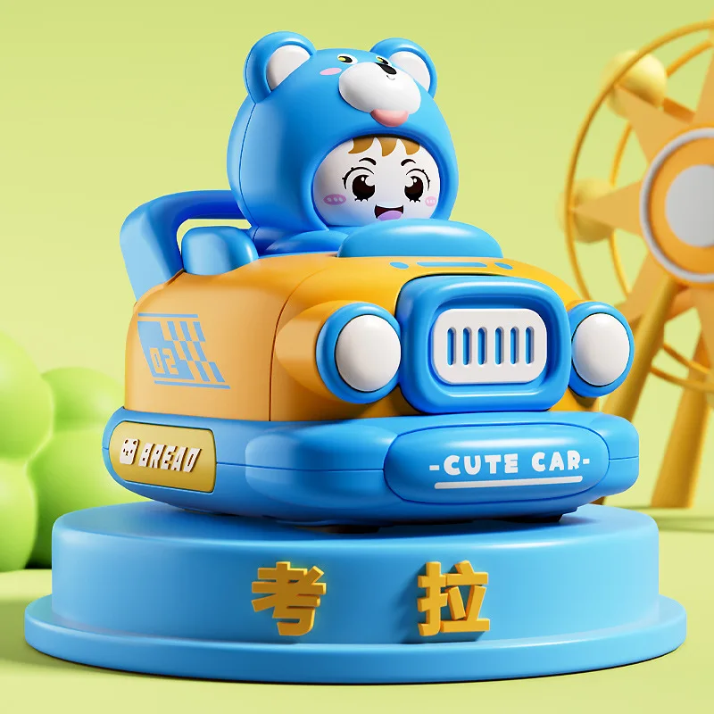 Cartoon Paraurti Auto Giocattolo Per Bambini Puzzle Giocattolo Nuovo Tirare Indietro Auto Divertimento Animale Sveglio Scorrevole Auto Genitore-figlio Interattiva Inerzia Auto