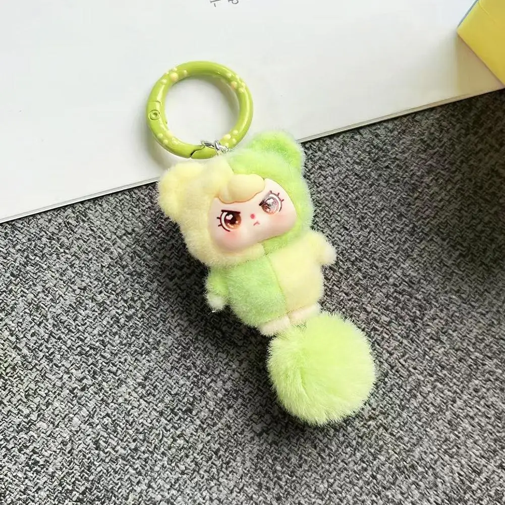Leuke cartoon sleutelhanger met strik autosleutel tas sleutelhanger mini poppen sleutelhanger accessoires rugzak hangende hangers kindercadeaus