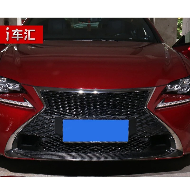 

Suitable for Tantna Lexus RC front lip front middle mesh lower trim dry carbon true carbon fiber car modification