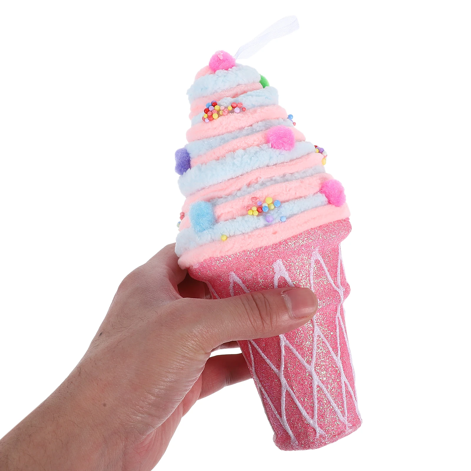 

Foam Ice Cream Tree Ornaments Retro Christmas Pendant Dessert Decorations Party Supplies Themed Birthday Summer Celebration