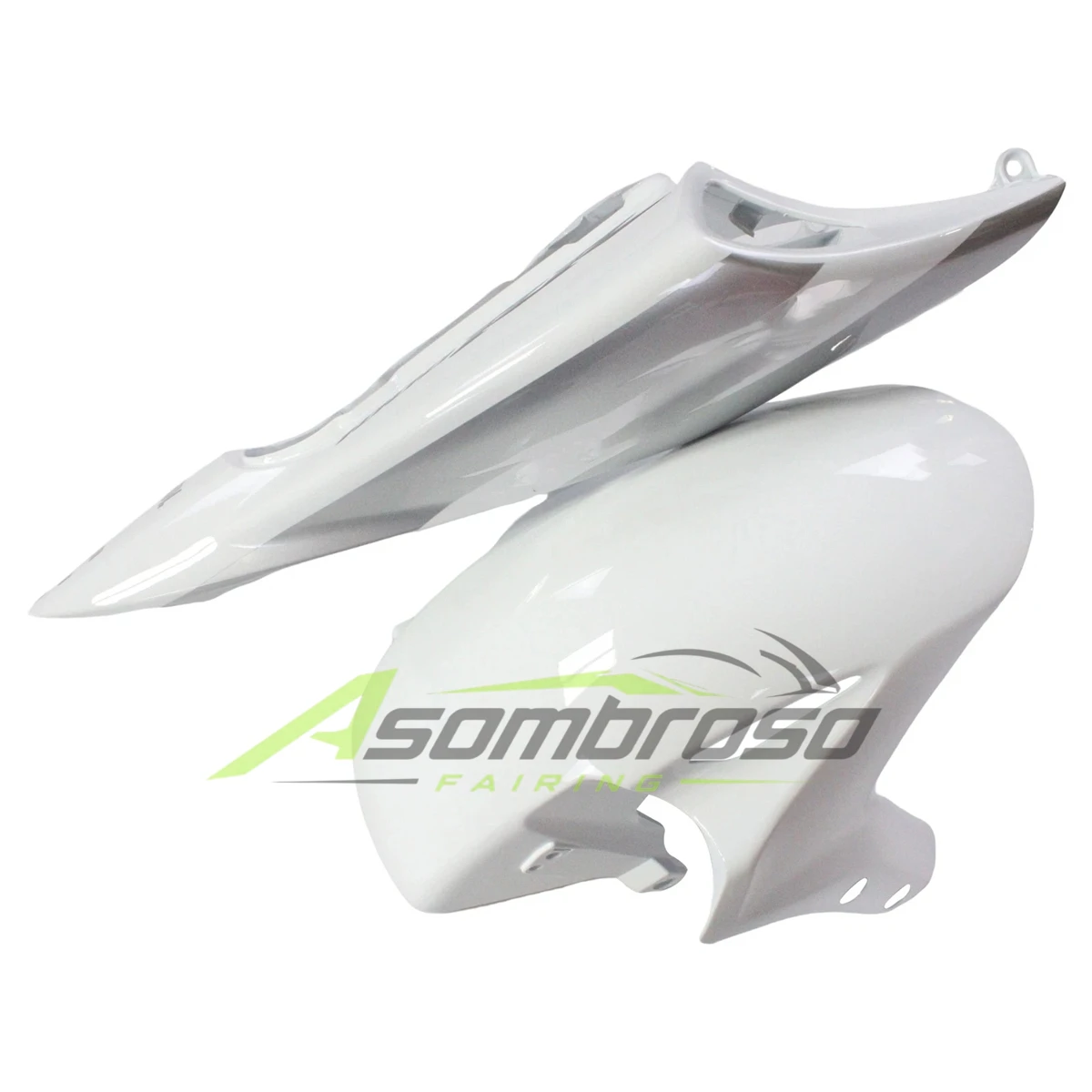 For Honda CBR 1000RR SC57 2004-2005 Racing Fairing Body Work Kit Left Right Side Panels Front Fender Rear Seat Cowl White Silver view 6