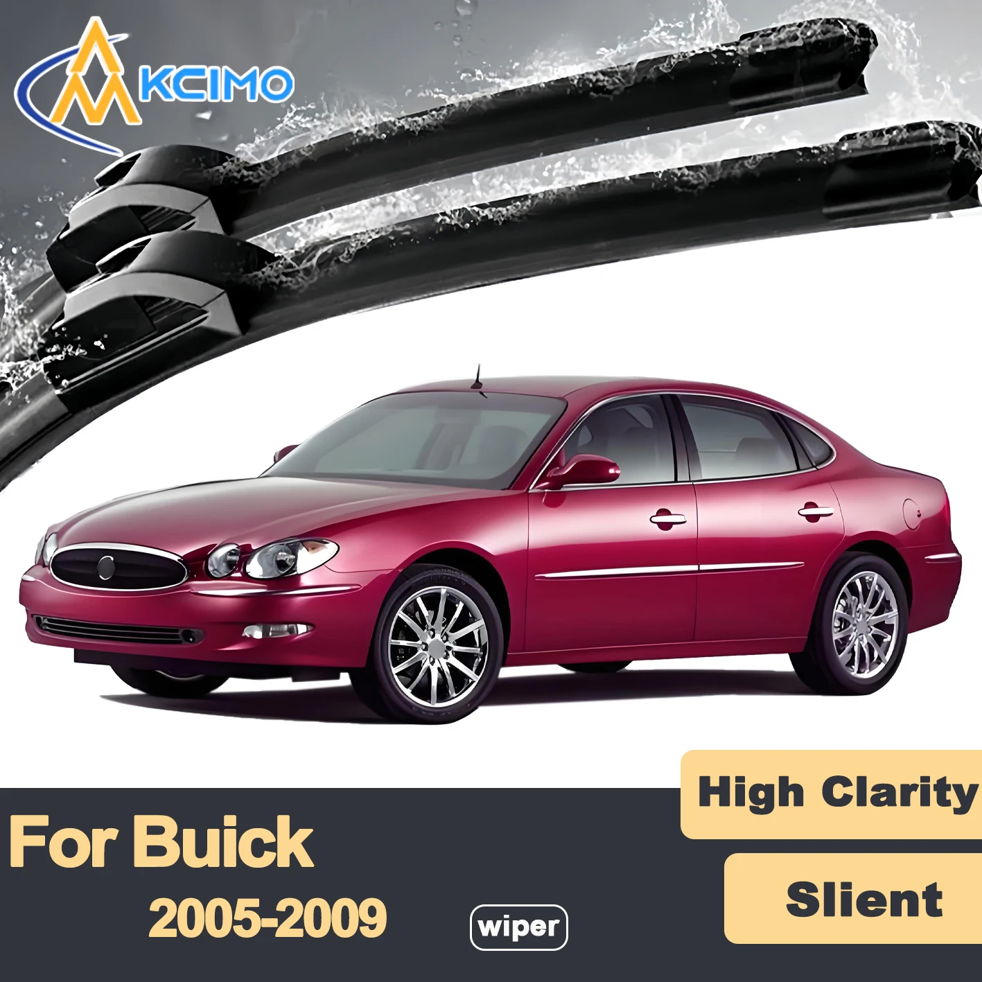

Premium Rubber Durable Silent Windshield Wiper Blades 2pcs for Buick LaCrosse 2005-2009 Allure Front Wiper Blades Set