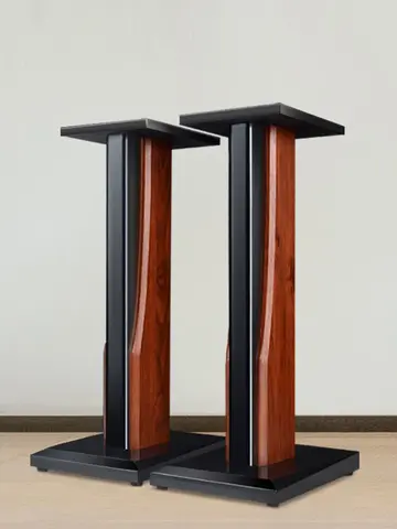 페인트 나무 책장 스피커 브래킷, HiFi 발열 전문 홈 오디오 앰프 스탠드, 서라운드 사운드 박스 바닥 스탠드, 1 쌍
