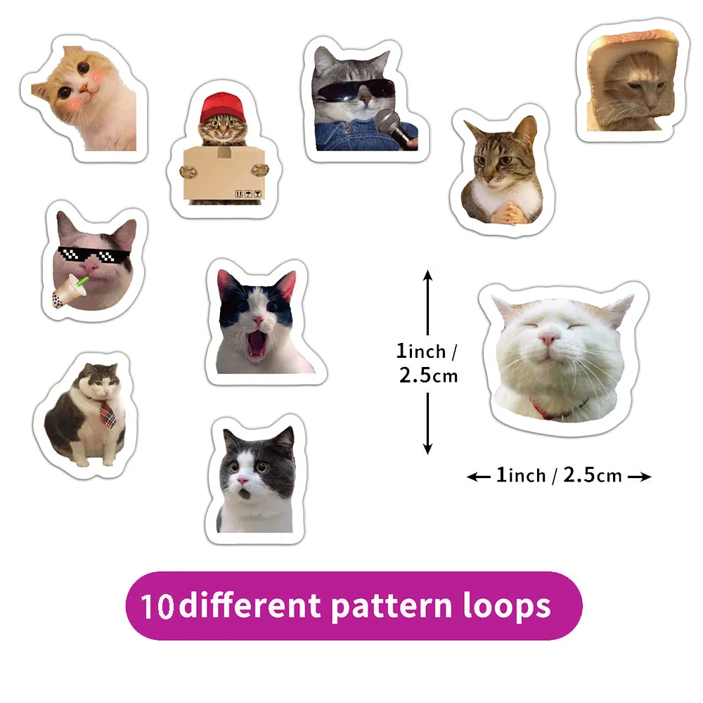 500pcs Cartoon Meme Cat Stickers For School Reward Stickers Classroom Decoration Encouragement Sticker For Student Teacher