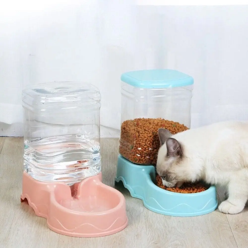 3.8L Automatic Pet Feeder Large Capacity Cat Dog Food Dispenser For Pet Water Drinking,Feeding,Corner Food Dispenser Water Bowl