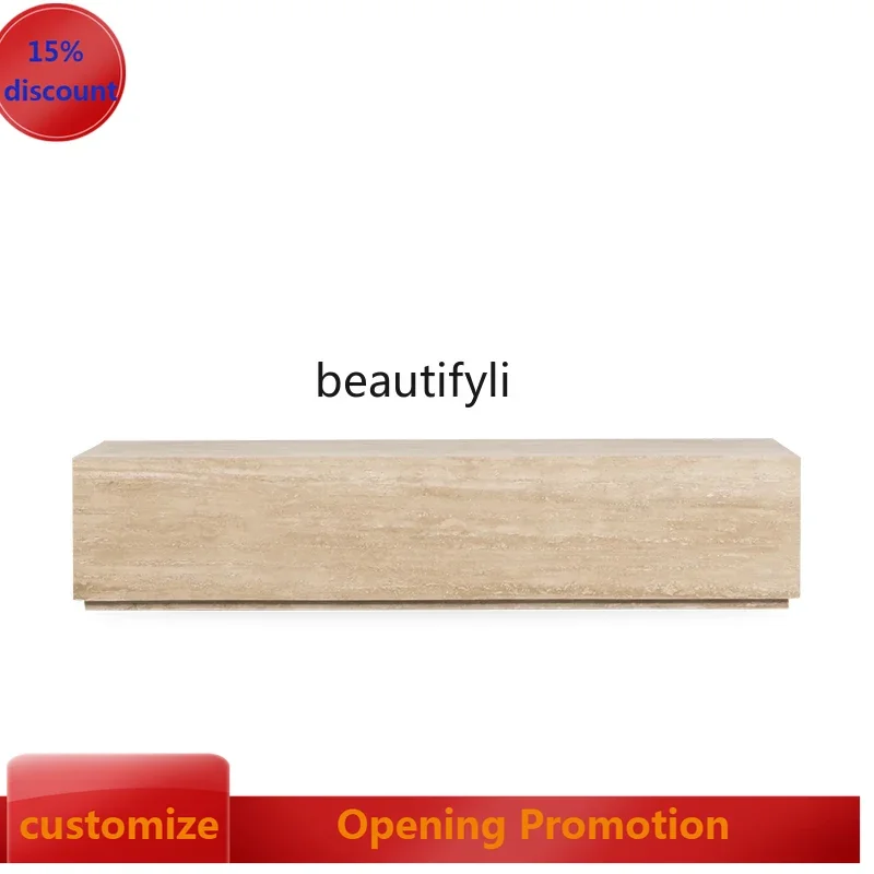 

ss8350 Rectangle coffee natural table living room marble