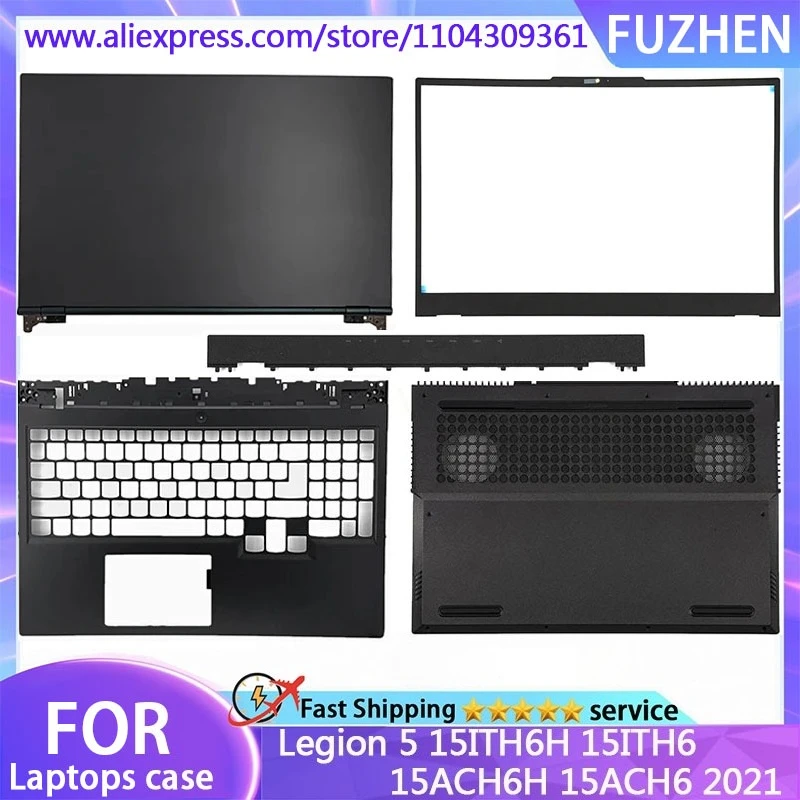 

Новинка для ноутбука Legion 5-15 5-15ITH6H 15ITH6 15ACH6H 15ACH6 2021, задняя крышка ЖК-дисплея/передняя панель/петли/подставка для рук/нижняя часть корпуса