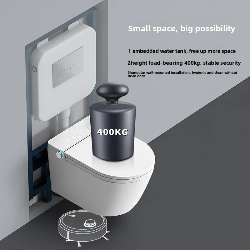Hot-Selling Smart Wall-Mounted Toilet Cross-Border Built-In Wall Tank with S-Trap Chaozhou Export Hanging-Style Toilets