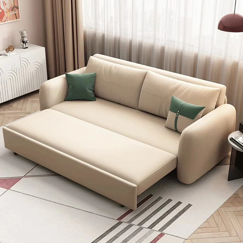 Multifunction Electric Sofa Bed Modern Originality Design PU Leather Reclining Sofas Futon Foldable Furniture Divano Letto FYRS image 5