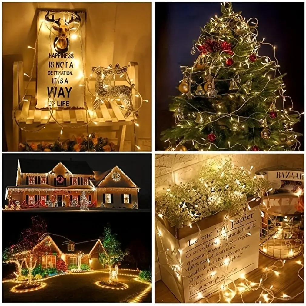 5M impermeabile USB batteria LED luci stringa filo di rame fata ghirlanda lampada luce natale festa di nozze illuminazione natalizia