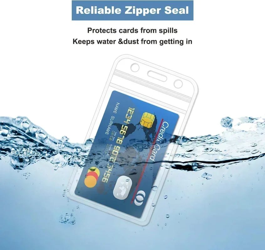 Transparent Ultra Thin PVC Protective Sleeves For ID Card Bussiness Work Cards Badge Clear Waterproof Protector Cover Case