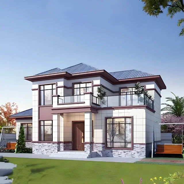 Modular Light Steel Modern Villa Home Solution with Fast Install for Custom Residential Projects Hotels & Apartments