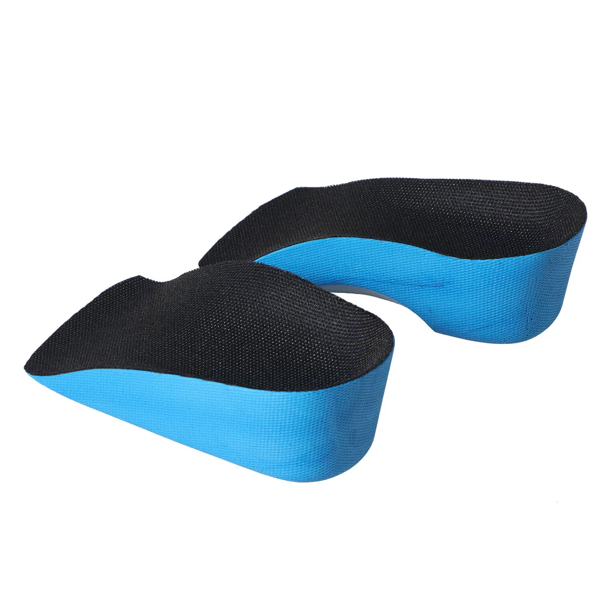1Pair Heightening Insoles PU and Cloth Material for Increased Height Comfort Non Slip Half Insole Size