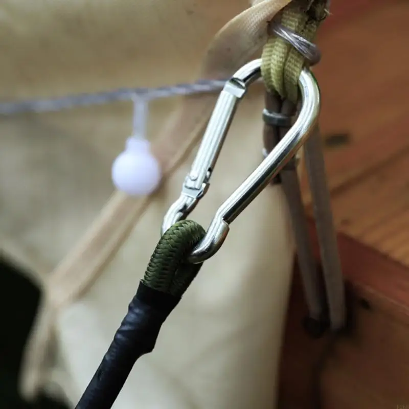

Bungee Cords with Carabiner Hook Lashing Luggage Tie Elastic Strap Heavy Duty Bungee Straps for Outdoor Camping, Hiking