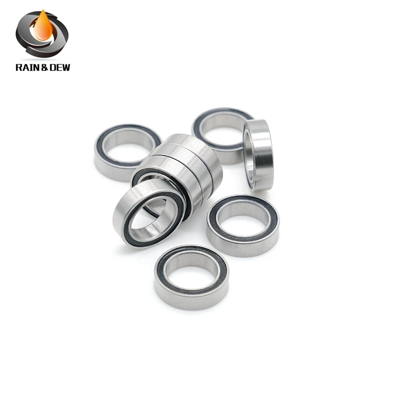 S6700-2RS Bearing 10x15x4 mm 10PCS Double Sealed Stainless Steel S6700 RS Ball Bearings S6700 2RS S61700RS S6700VV/DDU