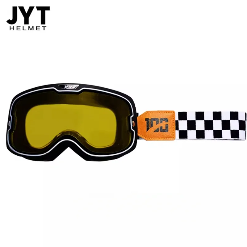 

100 Motorcycle Helmet Goggles Pedal Scooter Goggles Retro Motorcycle Cross-country Riding Sunscreen and Windproof