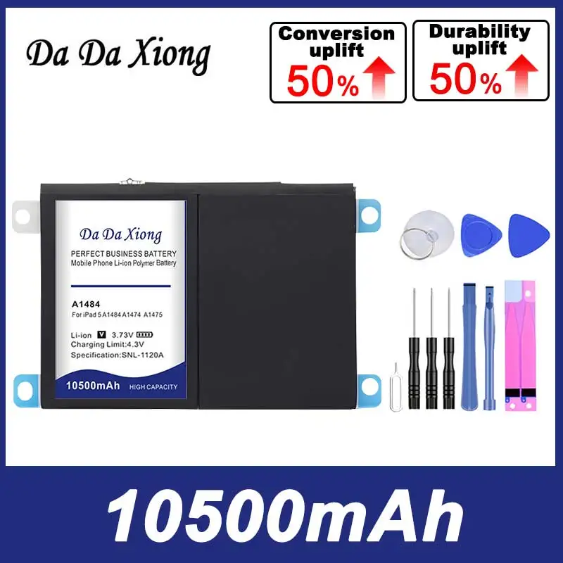 

100% Original 10500mAh Bateria For iPad 5 Air for iPad5 A1474 A1475 A1484 A1476 A1822 A1823 A1893 A1954 Battery in Stock