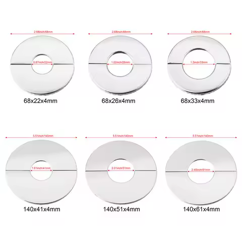 New Flange Cover Stainless Steel Chrome Faucet Decor Faucet Decorative Cover Faucet Accessories Pipe Wall Covers