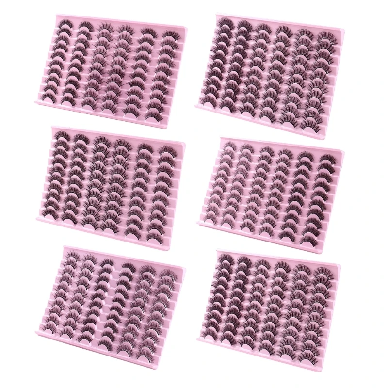 False Eyelashes Russian Strip Lashes Fake-Eyelashes Extension DD Wispy Eyelashes Handmade Reusable Lashes