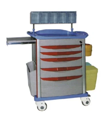 Abs Plastic anesthesi Trolley for Hospital and Clinic Medical Carts