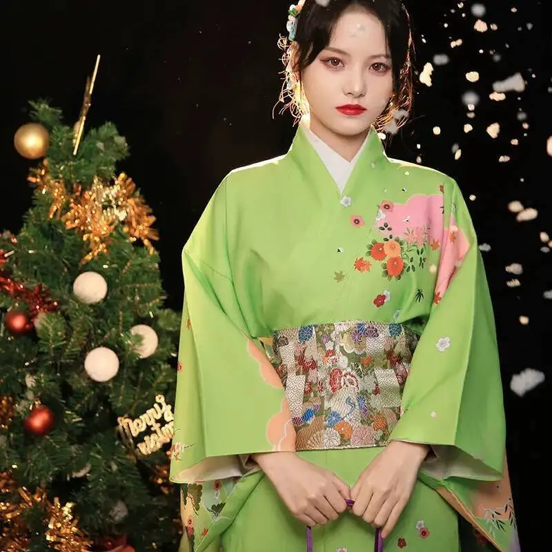 Nuevo estilo japonés, edición informal modificada para visita, kimono, atuendo Formal, fotografía, kimono tradicional