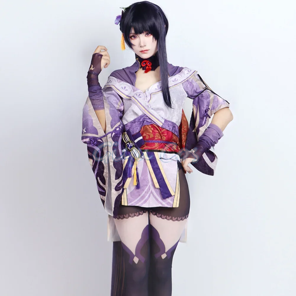 Beelzebul Raiden Shogun Cosplay Costume Genshin Impact Adult Carnival Uniform  Anime Halloween Party Masquerade Women Game
