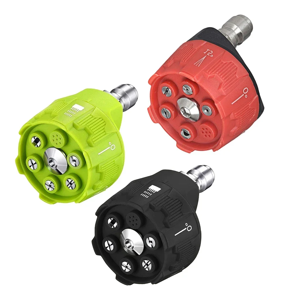 

Быстросменные насадки 6 в 1 с возможностью регулировки давления, многофункциональные насадки для мойки высокого давления, как показано на рисунке.