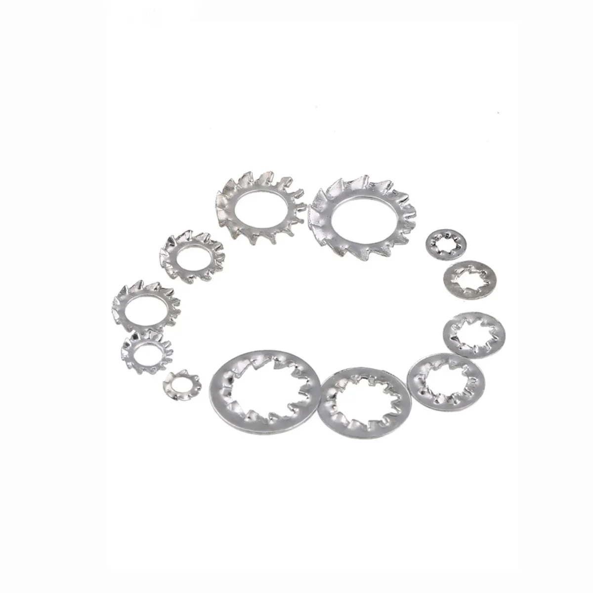 304 SS Lock Washer / External And Internal Serration Gasket /Metal Multi Tooth Anti-Skid And Anti Loosening Gasket