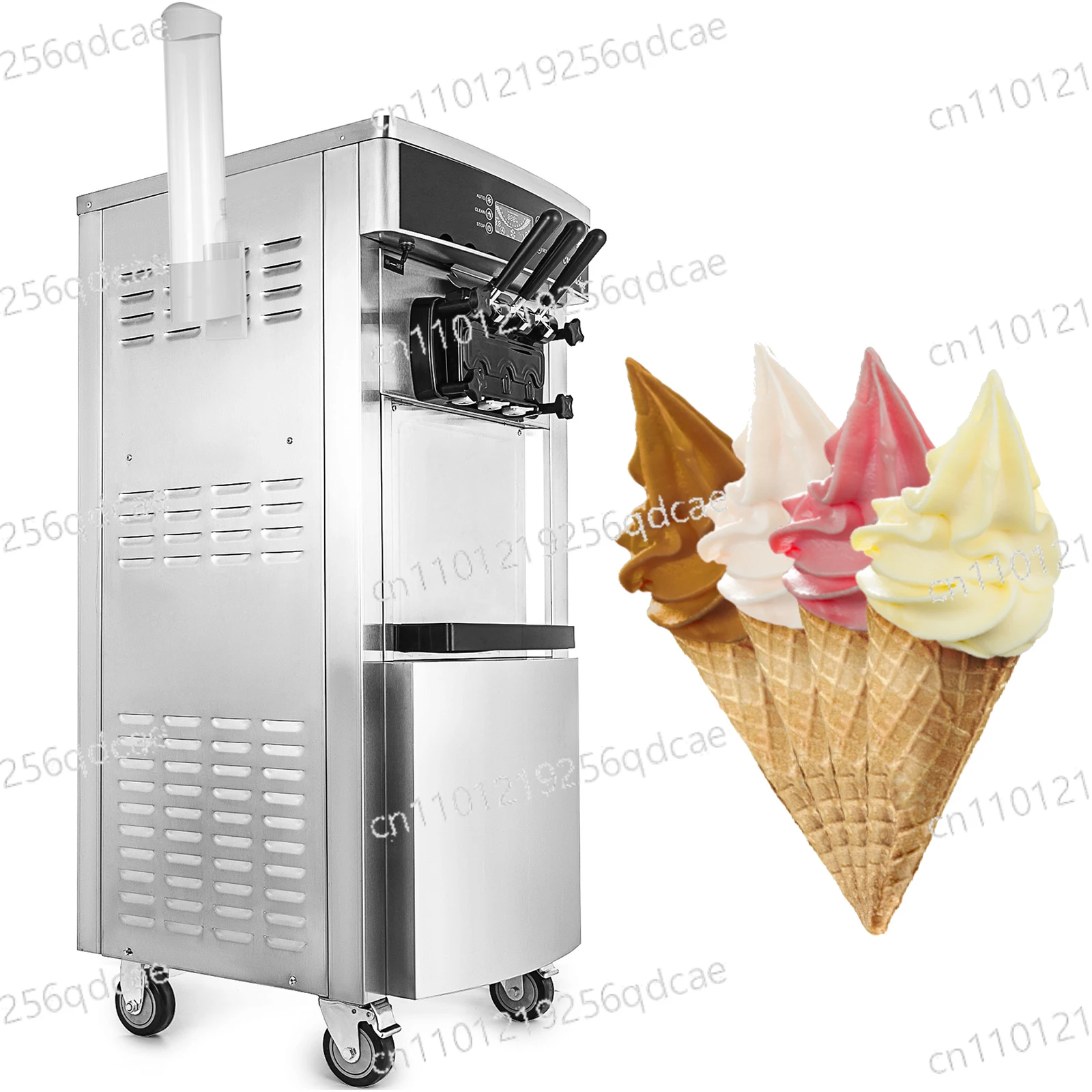 China stainless steel structure soft serve ice cream machine commercial ice cream machine