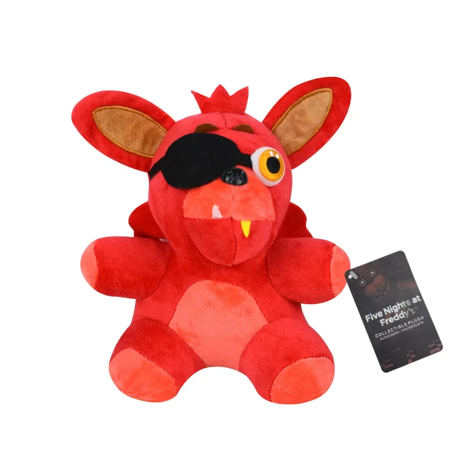 

2025Cute Midnight Brown Bear FNAF Red Fox Animal Plush Toy Children's Doll Anime Game Peripheral Doll