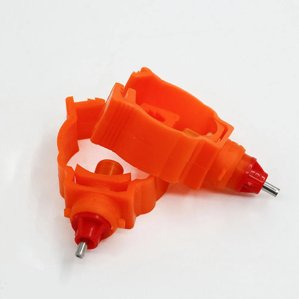 20 piezas bebedero de agua para pollos estilo tornillo rojo automático bebedero para aves de corral bebedero para patos juego de codorniz pájaros