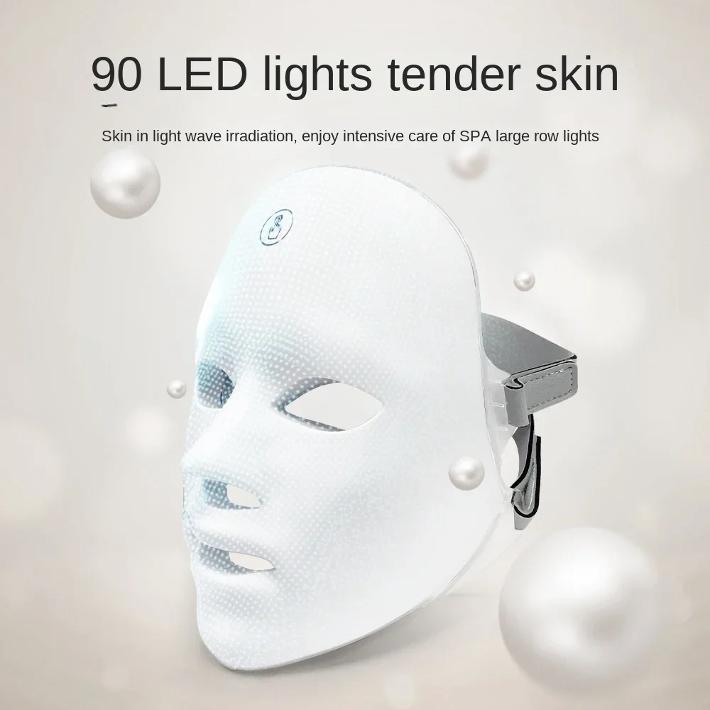 Free Shipping Photon Skin Rejuvenation Mask Led Mask Spectrum Machine Acne Removal Lamp Red and Blue Light Beauty