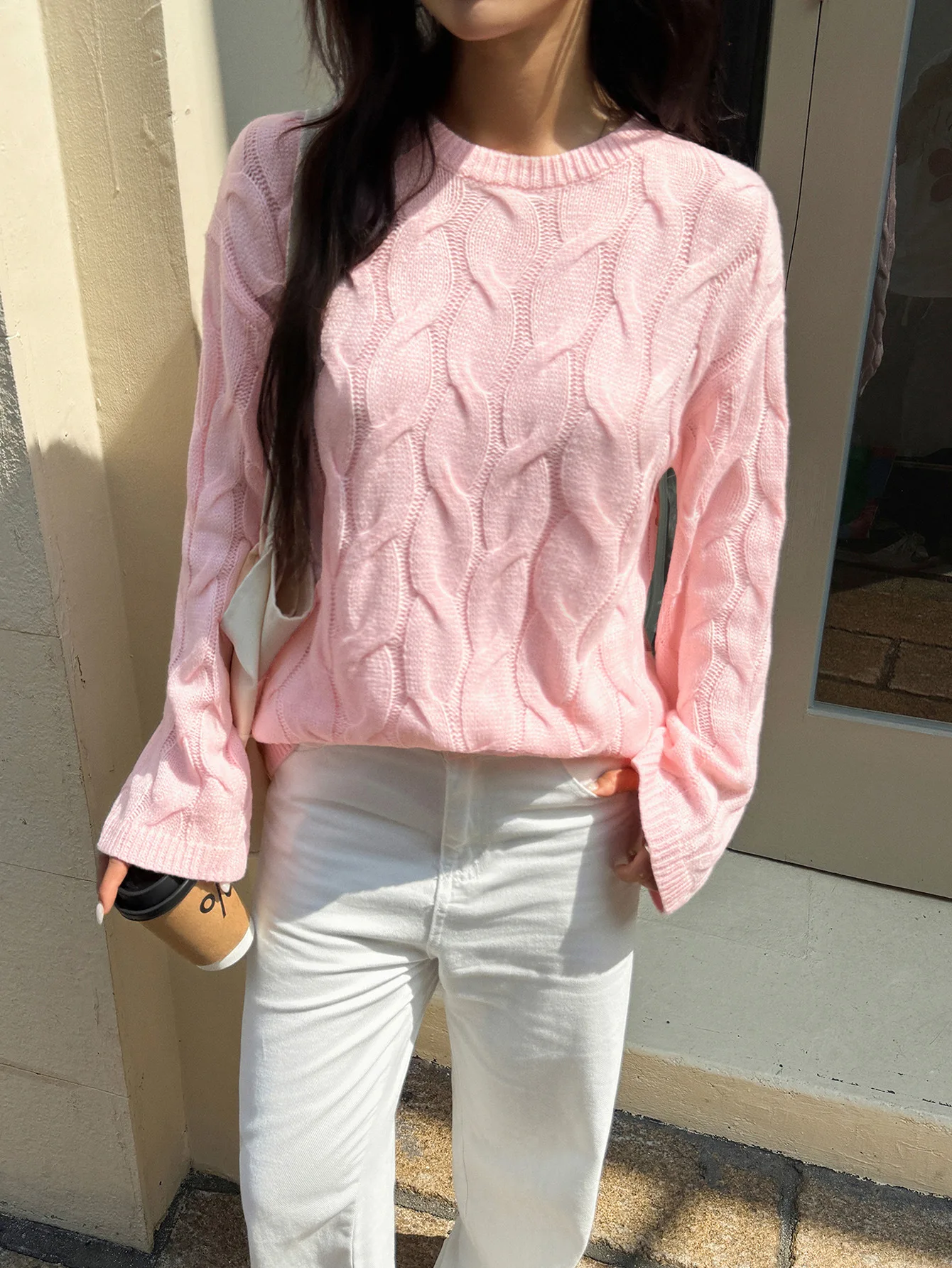 

New Autumn/Winter Fashion Casual Long Sleeve O-neck Solid Color Loose Fit Sweater,4 Colors