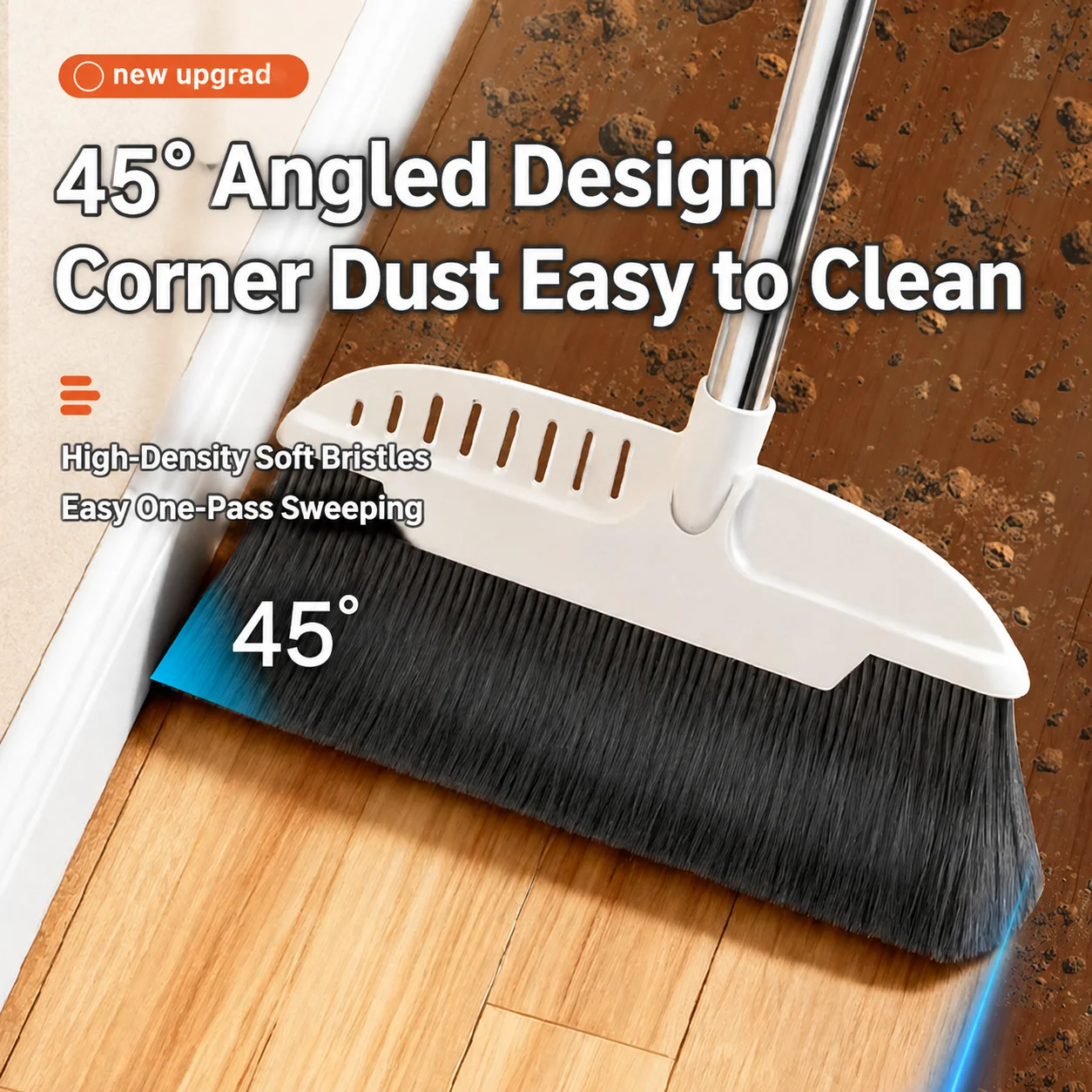 Broom And Dustpan Set And Dustpan Long Handle Broom Dustpan with Scraping Teeth For Home Home Office Cleaning Tools Broom Set