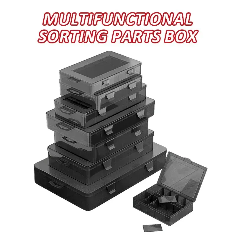 Parts Box Plastic Multi-cell Storage Screw Box Tool Classification Electronic Components Drill Accessories Thickened Lattice Box